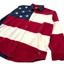 Load image into Gallery viewer, Tommy Hilfiger American Flag Button Up Shirt - Size XL