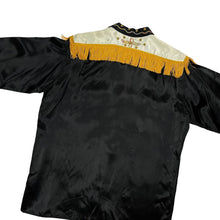 Load image into Gallery viewer, 1940s/1950s Custom Western Rodeo Cowboy Silk Button Up Dress Shirt - Size L