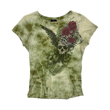 Load image into Gallery viewer, Women&#39;s Harley-Davidson Tie-Dyed Skull &amp; Roses Tee - Size L
