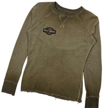 Load image into Gallery viewer, Women&#39;s Harley-Davidson Faux Distressed Studded Crewneck Sweatshirt - Size L
