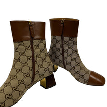 Load image into Gallery viewer, Gucci Ellis GG Monogram Ankle Boots - Size 38.5
