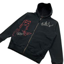 Load image into Gallery viewer, Women&#39;s Emily The Strange Zip Up Hoodie - Size M
