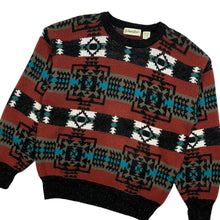 Load image into Gallery viewer, Aztec Print Knit Sweater - Size M
