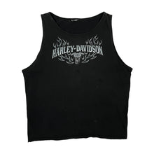 Load image into Gallery viewer, Harley Davidson Tonal Flame Logo Tank - Size L/XL
