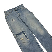 Load image into Gallery viewer, Dickies Work Repaired Denim Jeans - Size 32&quot;
