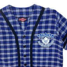Load image into Gallery viewer, Toronto Maple Leafs Plaid Baseball Jersey - Size XL
