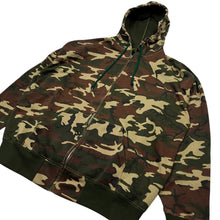 Load image into Gallery viewer, Civilian Camouflage Flannel Lined Full Zip Hoodie - Size XL

