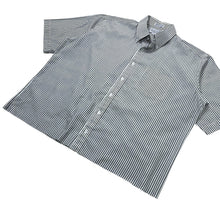 Load image into Gallery viewer, Lightweight Striped Raw Hem Button Down - Size L/XL
