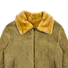 Load image into Gallery viewer, Women&#39;s Suede Shearling-Lined Pilot Jacket - Size L
