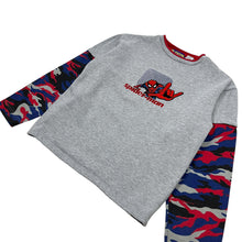Load image into Gallery viewer, Spiderman Embroidered 3D Camo Sweater -  S/M
