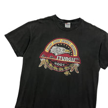 Load image into Gallery viewer, Sun Baked 2001 Sturgis Black Hills Biker Rally Tee - Size L/XL
