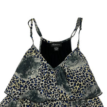 Load image into Gallery viewer, Women's Seductions Cheetah Ruffled Top - Size L

