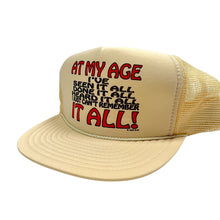 Load image into Gallery viewer, 1994 Deadstock At My Age Mesh Trucker Hat - Adjustable
