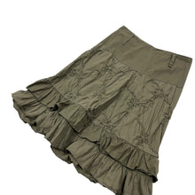 Load image into Gallery viewer, Women's Tonal Floral Ruffled Skirt -Size S
