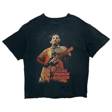 Load image into Gallery viewer, Distressed The Texas Chainsaw Massacre Leather Face Tee - Size XL
