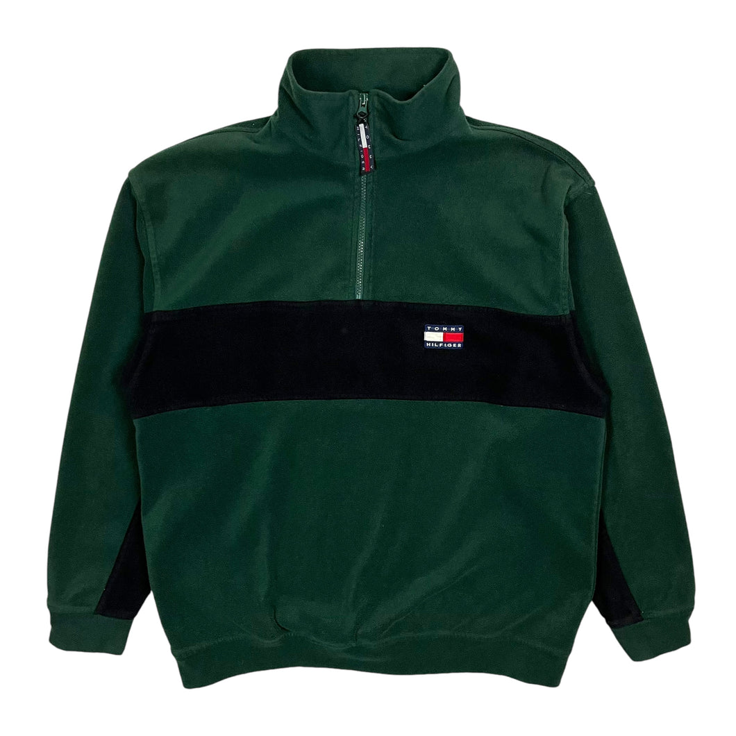 Tommy Hilfiger Two Tone Quarter Zip Pullover - Size L/XL