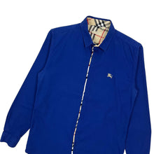 Load image into Gallery viewer, Burberry Brit Nova Check Long Sleeve Button Up Knit Polo - Size L
