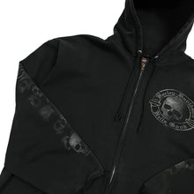 Load image into Gallery viewer, Distressed Harley-Davidson Hella Good Skull Zip-Up Hoodie - Size L
