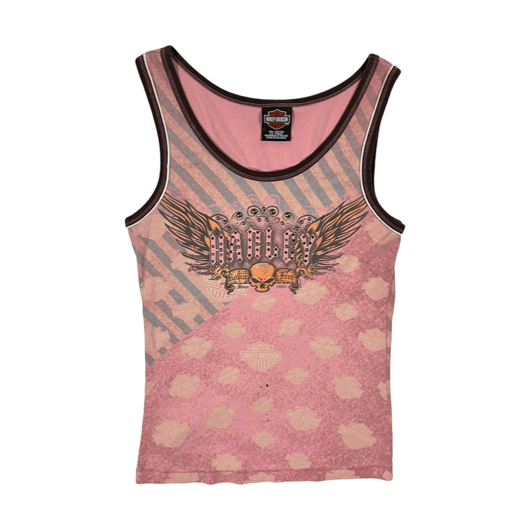 Women's Harley-Davidson Studded Skull Tank - Size L
