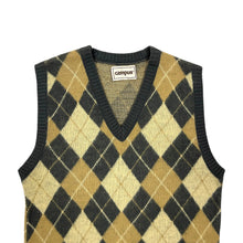 Load image into Gallery viewer, Campus USA Made Argyle Mohair Sweater Vest - Size M
