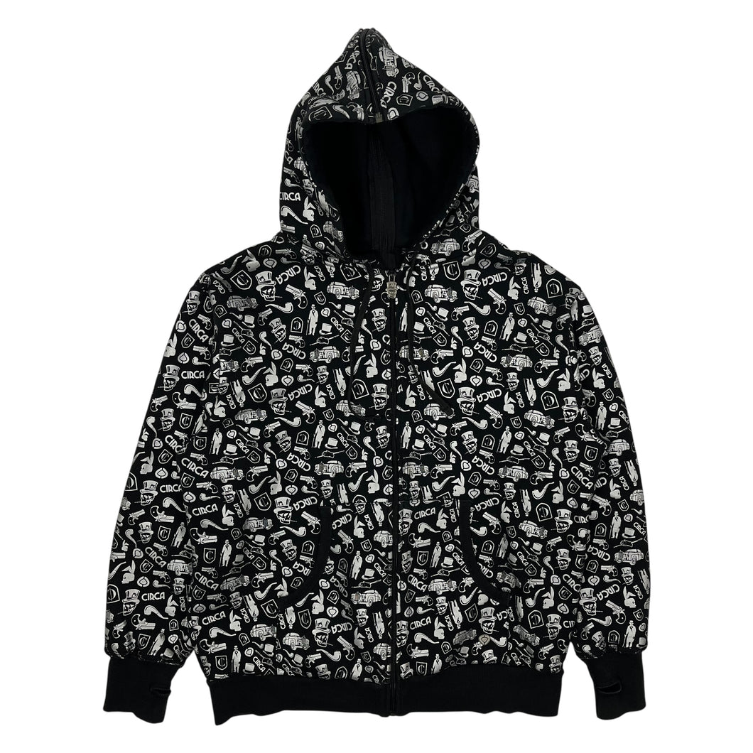 Circa All Over Print Zipped Hoodie - Size L