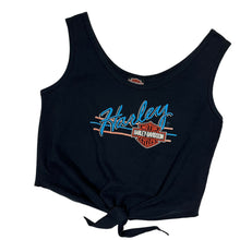 Load image into Gallery viewer, 1991 Women&#39;s Harley-Davidson Tie Up Crop Top - Size L
