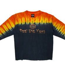 Load image into Gallery viewer, 2002 Harley-Davidson Feel The Heat Flame Tie-Dye Long Sleeve - Size L
