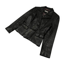 Load image into Gallery viewer, Women&#39;s Bebe Moda Double Breasted Leather Jacket - Size XS/S
