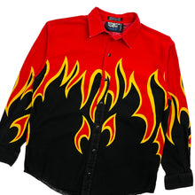 Load image into Gallery viewer, Brooks &amp; Dunn By Panhandle Slim Flame Western Button Up Shirt - Size XS
