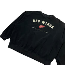 Load image into Gallery viewer, Detroit Red Wings Felt Embroidered Crewneck Sweatshirt - Size XL
