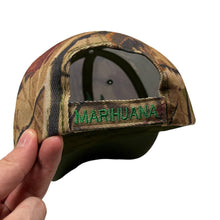 Load image into Gallery viewer, Pot Leaf Realtree Camo Hat - Adjustable
