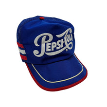 Load image into Gallery viewer, Pepsi-Cola Triple Stripe Mesh Trucker Hat - Adjustable
