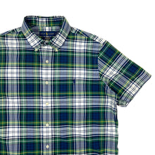 Load image into Gallery viewer, Polo By Ralph Lauren Plaid Short Sleeve Button Down Shirt - L
