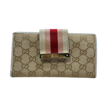 Load image into Gallery viewer, Gucci Sherry Line Monogram Long Wallet - O/S
