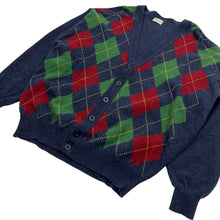 Load image into Gallery viewer, United Colors of Benetton Italian Made Argyle Knit Cardigan - Size L
