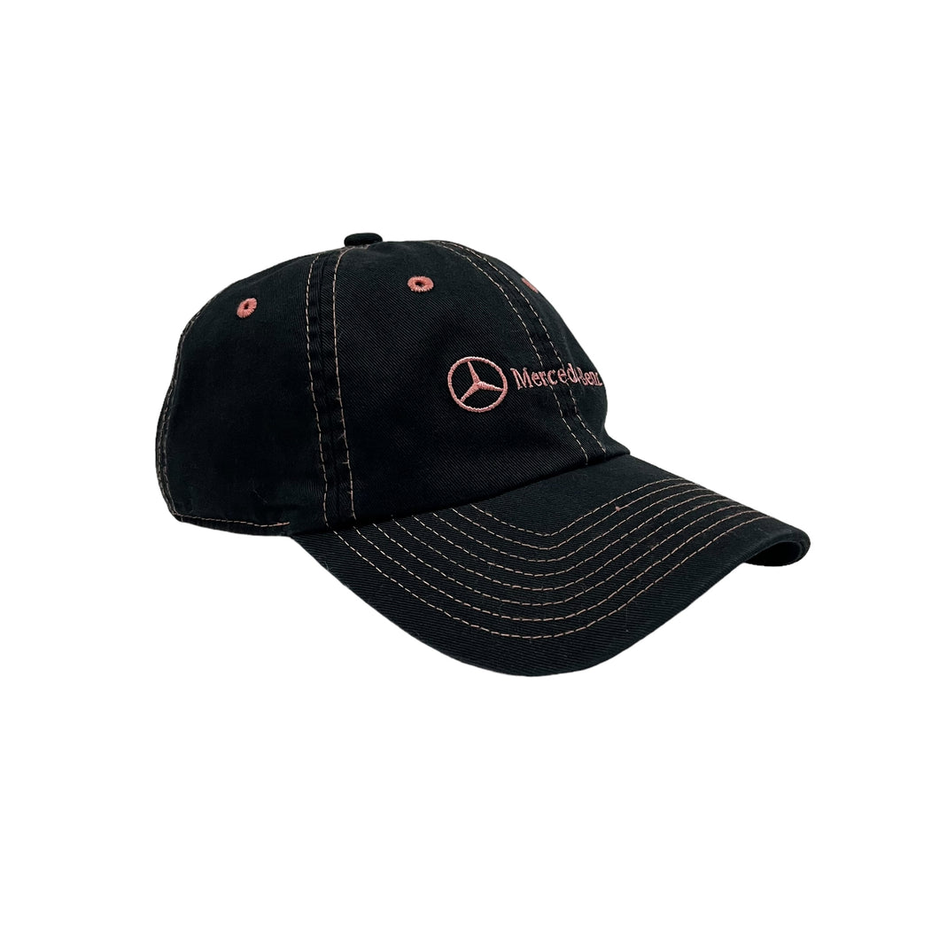 Mercedes Benz Contrast Stitch Strap Back Hat - Adjustable