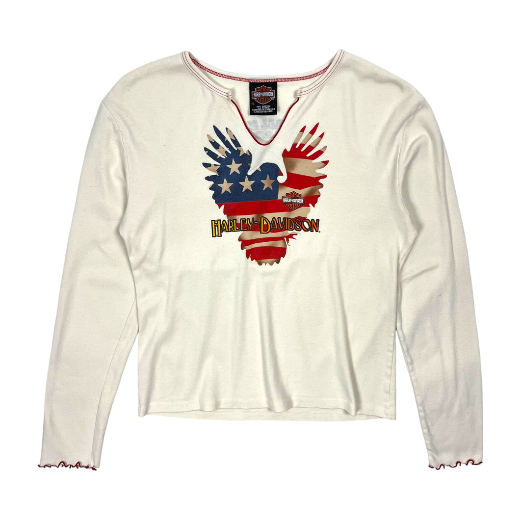 Women's Harley-Davidson US Flag Eagle Long Sleeve - Size L