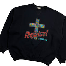 Load image into Gallery viewer, Rejoice In The Lord Mosaic Crewneck Sweatshirt - Size L
