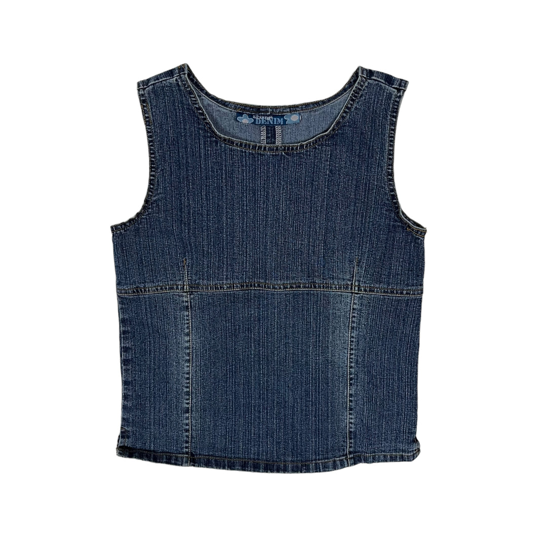Women's Cut & Sew Denim Top - Size XS