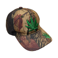 Load image into Gallery viewer, Pot Leaf Realtree Camo Hat - Adjustable
