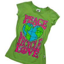 Load image into Gallery viewer, Women's Gypsy Doll Peace, Love, Recycle Tee - Size XS
