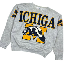 Load image into Gallery viewer, Michigan Wolvenrines USA Made Crewneck Sweatshirt - Size L
