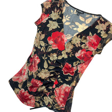 Load image into Gallery viewer, Women's Le Chateau Floral Sheer Top - Size S/M
