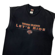 Load image into Gallery viewer, Harley-Davidson Work Sucks Lets Ride Cut Off Tank - Size XL

