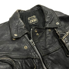 Load image into Gallery viewer, Highway One Classic Leather Biker Jacket - Size L
