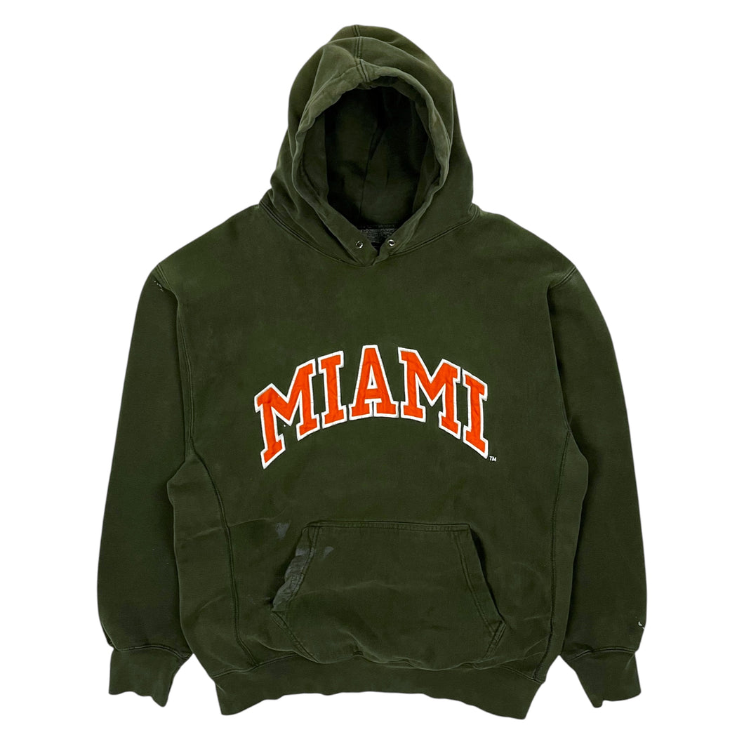 University Of Miami Heavyweight Painters Pullover Hoodie - Size XL