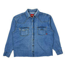 Load image into Gallery viewer, Dickies Snap Button Raw Hem Work Shirt - Size L
