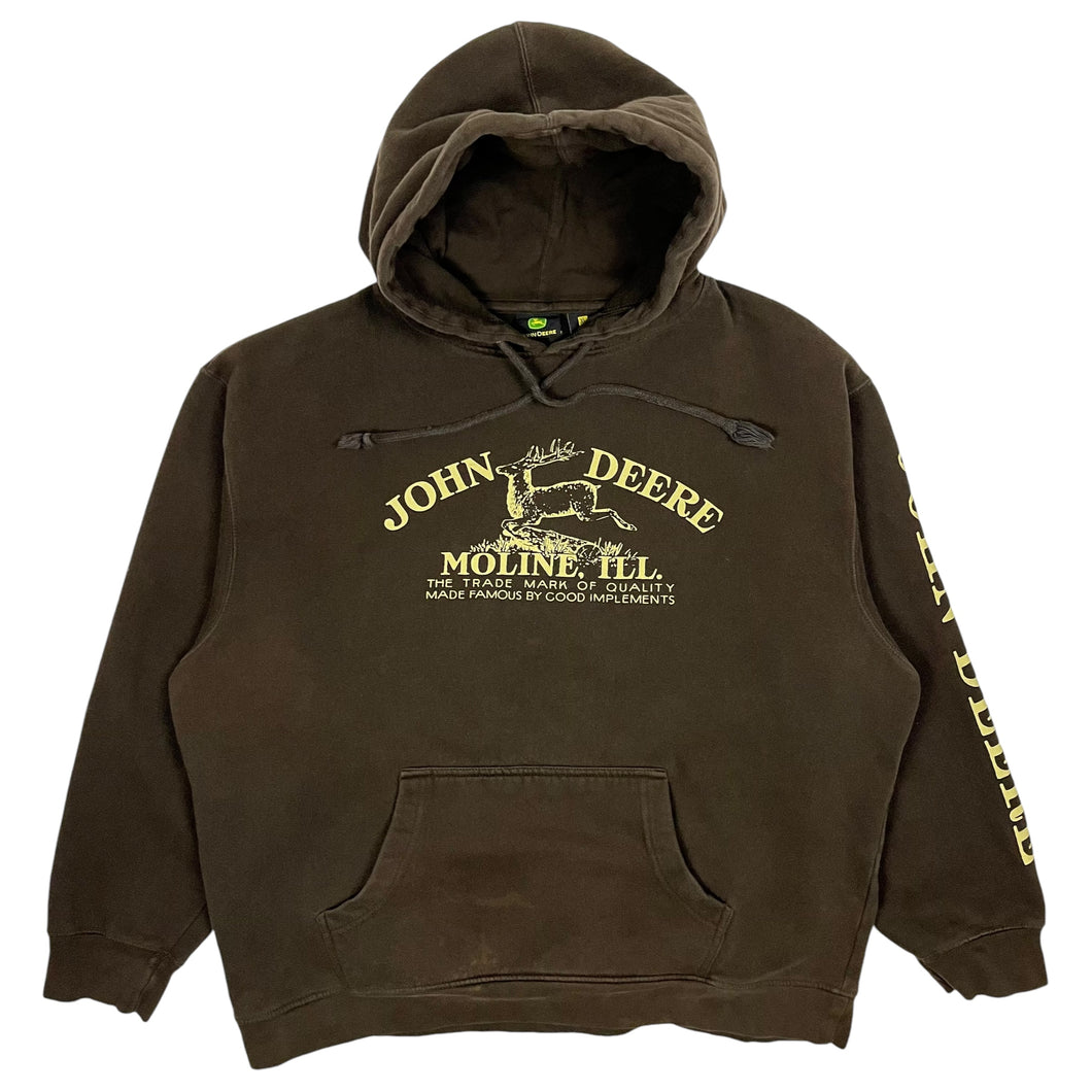 John Deere Trademark Pullover Hoodie - Size L/XL