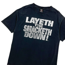 Load image into Gallery viewer, The Rock Layeth The Smacketh Down WWE Wrestling Tee - Size XL
