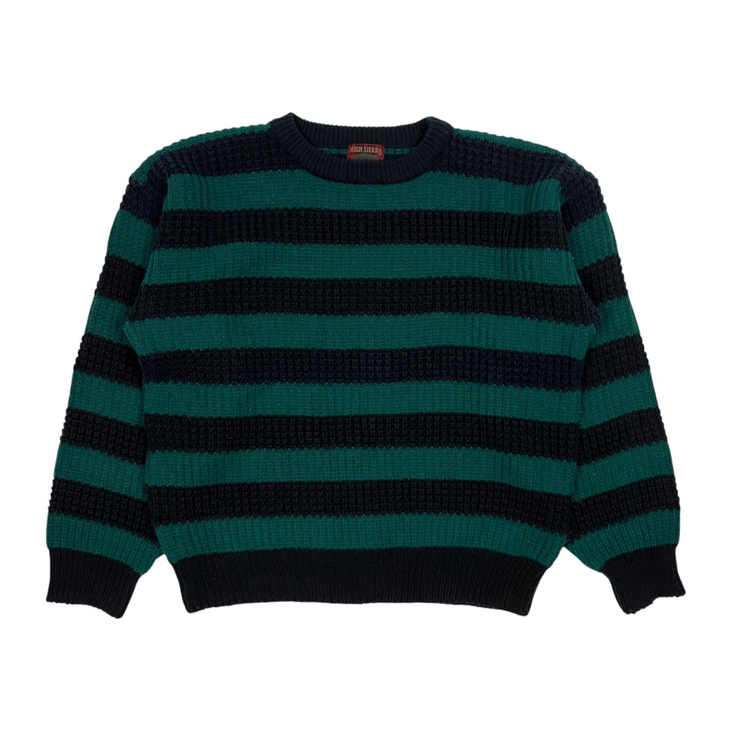 High Sierra Heavyweight Striped Knit Sweater - Size L